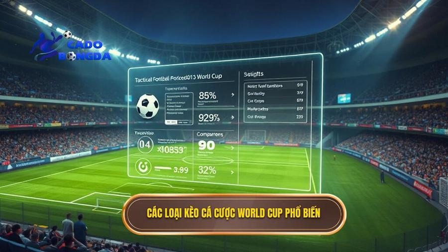 Cá Cược Bóng Đá World Cup: Cẩm Nang Toàn Tập Và Chiến Thuật Đỉnh Cao 2 2. Các loại kèo cá cược World Cup phổ biến
